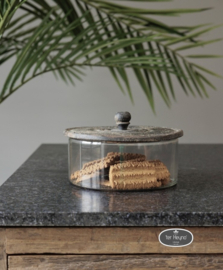 Glazen koekjestrommel