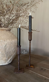 Led dinerkaars 15 cm Black 2stuks