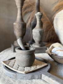 Houten vijzel met stamper Aura Peeperkorn