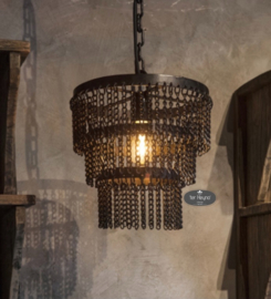 Metalen hanglamp zwarte ketting