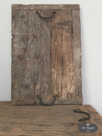 Oud houten railway dienblad M