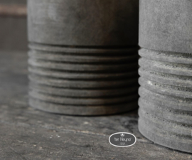 Houten pot met deksel