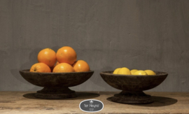 Houten fruitschaal L