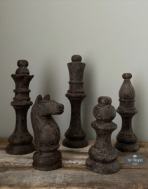 Houten schaakset   (5 delig)
