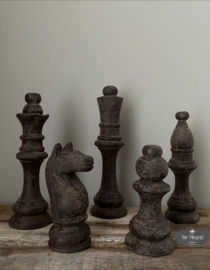 Houten schaakset   (5 delig)