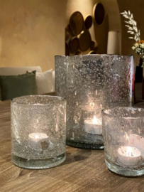 Windlicht bubbels medium Hoffz