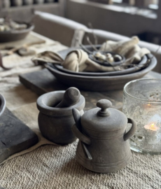 Houten vijzel met stamper Aura Peeperkorn