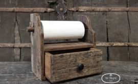 Houten keukenrol houder