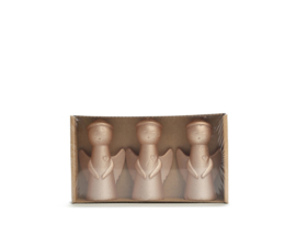 Rustik Lys, engel S rose gold set van 3