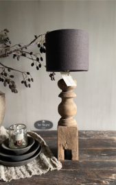 Houten balusterlamp Aura Peeperkorn