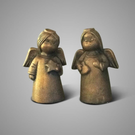 Set van 2 engeltjes Classic Majestic Gold Brynxz