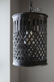 Smeedijzeren hanglamp basket