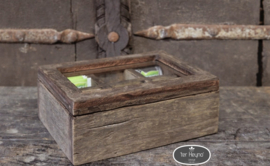 Houten theedoos