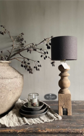 Houten balusterlamp Aura Peeperkorn