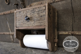 Houten keukenrol houder