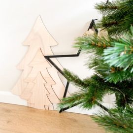 Houten kerstboom