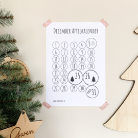 December aftelkalender (gratis)