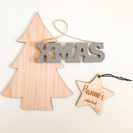 Houten kerstster | 1e kerst