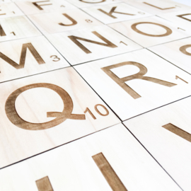 Houten letters | Scrabble