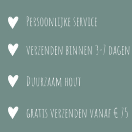 Houten slinger | Welkom Sint