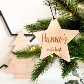 Houten kerstster | 1e kerst