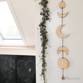 Houten mobile | Moon