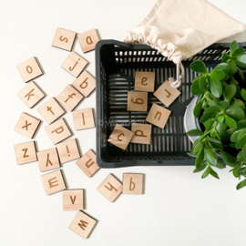 Houten alfabet letters