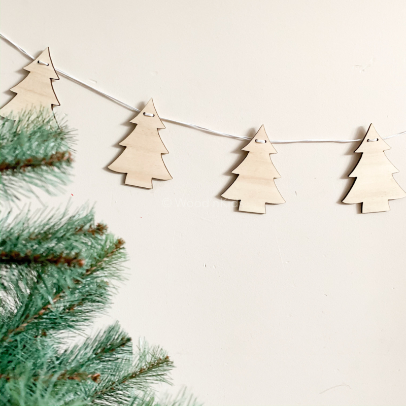 tijdschrift tarwe diepvries Houten slinger | Kerstboom | Houten hangers | Kerst | Wood'nKids