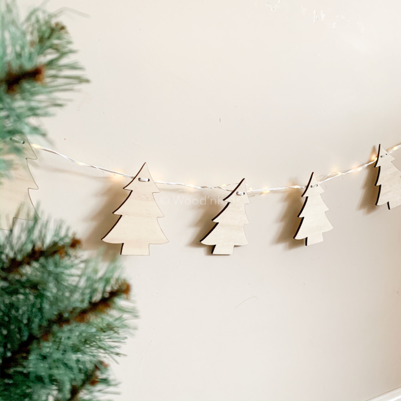 volume Daarom Canberra Houten slinger | Kerstboom | Houten hangers | Kerst | Wood'nKids