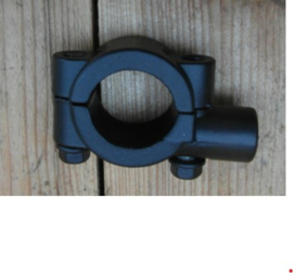 Beugel voor spiegel montage voor 25mm stuur (kleur zwart)