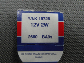 Lampje 12volt BA9s  2watt