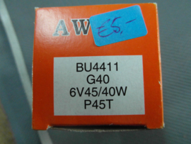Lampje 6 Volt P45T 45/40watt