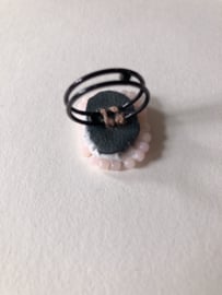 RING with beads frame