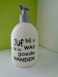 Zeeppompje met tekst | Creme | 500ml