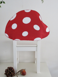 Hoes ( paddenstoel) voor houten stoeltje van IKEA