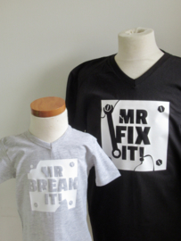 T-shirt set | Mr. break it! + Mr. fix it!  (zoon + vader)