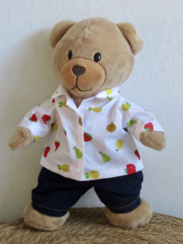 Overhemd/ Blouse " Fruit" v. beer Kiki