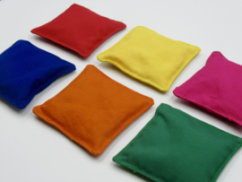 6 Pittenzakjes | Bean bags in diverse  kleuren