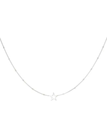 Necklace minimalistic star silver