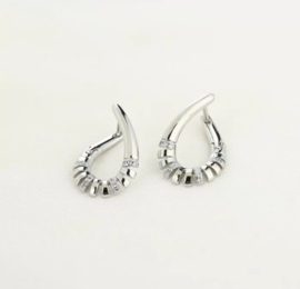 Earrings power silver