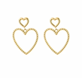 Earstuds big love gold