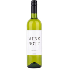 Fles witte wijn "wine not" 750ML