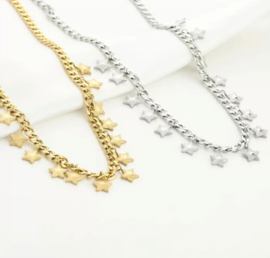 Necklace stars silver