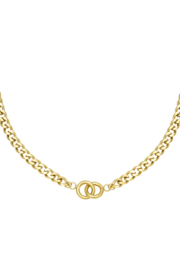 Necklace intertwined gold