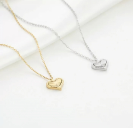 Necklace love gold