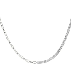 Necklace sparkle silver