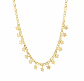 Necklace stars gold