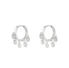 Earrings circles silver