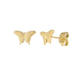 Earstuds butterfly gold