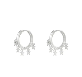 Earrings stars silver